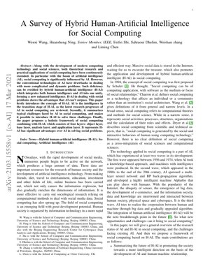 PDF Document Cover - Hybrid Human-Artificial Intelligence for Social Computing: Framework and Applications